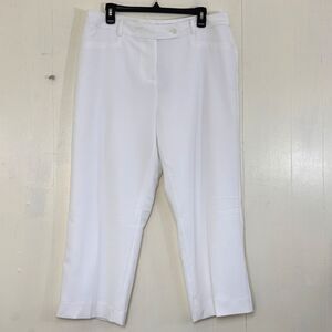 Preston & York New Pants Size 14 Cannell Stretch Crepe Rigid Waist Cropped Pants